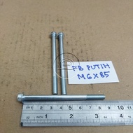 MESIN M6X85 CAP BOLT WRENCH 8 LENGTH 8.5CM 8.5 CM WHITE CVT ENGINE BLOCK 85MM 85 MM FLANGE M6 X 85 B