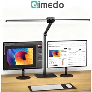 Qimedo Desk Lamp Adjustable Led Desk Light with Base 24W Bright Auto Dimming Table Light