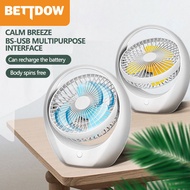 BETTDOW Mini Aircond Cooling Fan Portable USB Desk Fan Multipurpose USB Cooling Fan Table Fan Kipas Mini Rechargeable