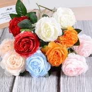 65CM 3 flowers Peony artificial flower Artificial Bouquet Flower Silk Fake Flowers Home Decor wedding party decoration Silk flowers Plants decor