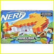 ♞,♘NERF Minecraft Pillager's Crossbow, Dart-Blasting Crossbow, Includes 3 Elite Darts