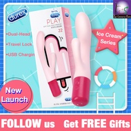 •LCS™ Durex New Launch No.22 G Spot Dildo Dual-Head Rabbit Vibrator for Female Anal Vibrator Magic Wand Vagina Clitoris Massager Sex Toys for Women