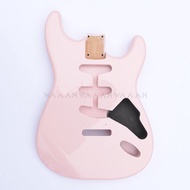 Pink Color Real Full Nitro Alder Wood Guitar body 2 Piece Finished for ST SSS Eectric Guitar Guitar 