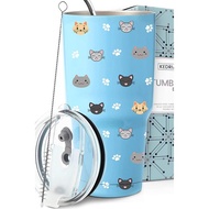 KEDRIAN Cat Mom Tumbler 30oz  Perfect Cat Gifts For Cat Lovers  Cat Lover Gifts For Girls  Cat Lover
