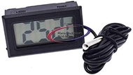 Reland Sun Digital LCD Thermometer Temperature Monitor with External Probe for Fridge Freezer Refrigerator Aquarium