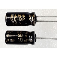 Elna CE-bp 10uf 50v capacitor bipolar bp No Terminal