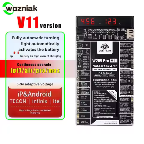 W209 Pro 2 IN 1 Battery Activation board for iPhone 6- 17Pro 17air 17pro max Samsung Xiaomi Circuit 