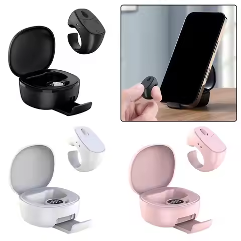 Bluetooth Scrolling Ring Remote Control Page Turner for iPhone Android Tablet Ebook Reading Scrollin