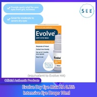 (B2) Evolve HA 0.2% DRY EYE MAX Intensive Eye Drops 10ml (EXP: 2025-08)