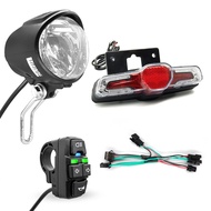 Electric Bicycle Headlight and Tail Light Horn Switch Cable Parts Rubber Ebike Parts Accessories