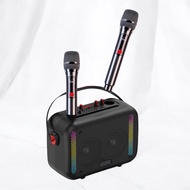 ลำโพงบลูทูธไร้สายขนาดใหญ่พิเศษคุณภาพสูงพร้อมไมโครโฟนคู่ คาราโอเกะ รองรับการเชื่อมต่อ Bluetooth USB T