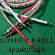 American original KIMBER KABLE 1Pair HiFi 12TC 24 cores High Purity OCC Speaker Cable rhodium-plated