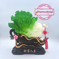Lucky Feng Shui Jade Cabbage Decoration – Wealth & Good Fortune No.848 Size: H36cm NEW MODEL