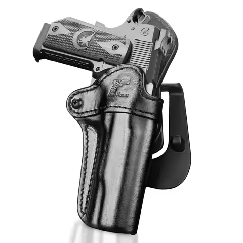 Leather Holster for Colt 1911/Kimber 1911/Springfield 1911/S&W 1911 and Most 1911,5'' No Rail Pistol