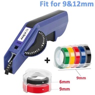 Cidy 1540B maker manl add 7 tape 9/12 mm 3D Eming replacement for Dymo label printer 12965 1610 Mote