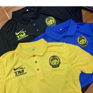 Malaysia FAM Travel Jersey With DX2TM Football Polo Microfiber | Baju Berkolar Bolasepak | Official 