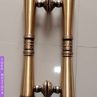 handle pintu kuningan antiq terbaru motif pollos ukir 43 cm juwana
