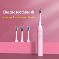 ◘✠❈ Electric Toothbrush for Adults Children Ultrasonic Automatic vibrator xiomi Whitening IPX7 Waterproof 3 Brush Head battery style