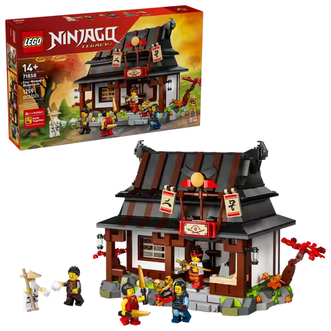 LEGO® NINJAGO® Four Weapons Blacksmith 15th Anniversary with 6 NINJAGO MINIFIGURES for Ages 14+ Birt