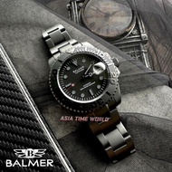 宾马 Balmer A8177G BK-4 Automatic Sapphire Men Watch with Black Dial Matte Black Stainless Steel