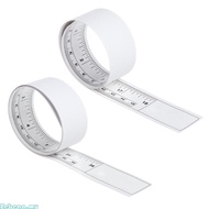 Zebeaa Pasty Measurement Tape Double Scale Sewing Tape Measure Peeling Stick Rule Tape