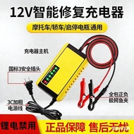 12V Volt Battery Charger Motorcycle Car Electric Vehicle Battery Charger Battery Repairer Activate 8