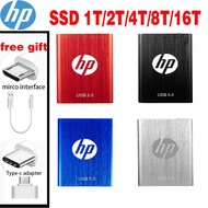 ฮาร์ดไดรฟ์ภายนอก SSD 2TB/4TB/1TB ฮาร์ดดิสก์มือถือ  USB 3.0 HDD  8TB/16TB External Hard Disk ( ฮาดดิสพกพา ฮาร์ดไดรฟ์ภายนอก )Portable Storage