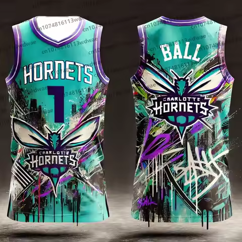 2025-26 Basketball T-shirt For Men USA Charlotte Style Ball 1 Jersey Basketball Boy Jersey Original