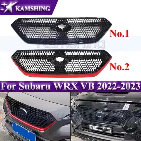 Kamshing Front Bumper Grille Mask Radiator Grill For Subaru WRX VB 2022-2023 Honeycomb Racing Grills