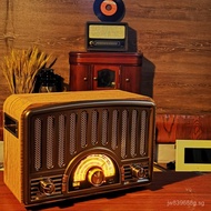 All-in-One Full-Band Elderly Radio with Bluetooth Playback, Retro Card Slot, Desktop European Classi