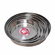 STAINLESS STEEL CAKE TIN ROUND CAKE TRAY WITH HANDLE  TALAM KEK BULAT 24cm/28cm/32cm/36cm/40cm
