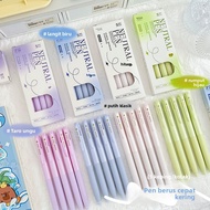 Macaron Retractable Gel Pen Student Quick-Dry Exam Pen Signature Pen