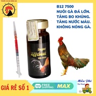 B12 7500 10ML Nuôi Gà Đá Bo lớn Tăng Nước Máu Không Nóng Gà Hừng Gà Đỏ Mặt Vitamin B12 Nhập Khẩu