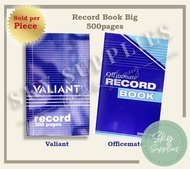 Record Book Big 300/500 pages 1pc