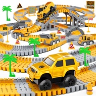Kids Toys 253 PCS Construction Race Tracks Toy for 3 4 5 6 7 8 Year Old Boys Girls, 5 PCS Constructi