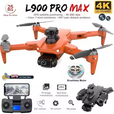 LYZRC L900 Pro MAX Drone 4K Professional HD Dual Camera GPS 5G Wifi 360° Obstacle Avoidance Brushles