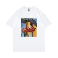 T Shirt Never Forgetti 911 Lucu 11 September Memorial Kecelakaan Lelaki Wanita Tee Kapas Uniseks Ber