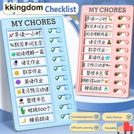 KKINGDOM My Chores Checklist, Plastic Detachable Daily Planner Memo, My Chores Reusable Self-discipl