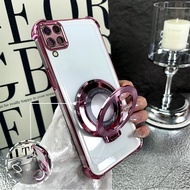 Case For Samsung A12 A22 4G M12 M22 M32 Four corner airbag anti fall phone case electroplating brack