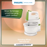 Philips Stand Mixer HR1559/40 - 170 Watt Stand Mixer with Bowl Pengocok Adonan Kue Pengocok Adonan Roti Green Hijau