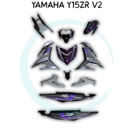 YAMAHA Y15ZR V1 V2 Y15 YSUKU MOTOR BODY COVER SET EXCITER RC PURPLE BLACK TANAM VELOZI
