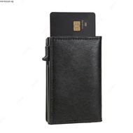 Carbon Fiber RFID Wallet for Men, Aluminum Alloy Magnetic Card Holder with Money Clip, Slim Anti-The