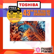[FREE SHIPPING] Toshiba 43" 4K UHD Android TV Bezel-less Design 43C350KP Television
