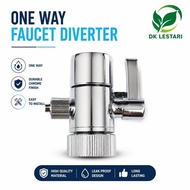 Quality ONE WAY Water Filter Diverter For 1/4" Tube Faucet Diverter Faucet Converter Spliter Water F