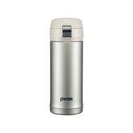 PYREX 康宁pyrex保温杯不锈钢家用弹盖式男女可爱网红便携学生保温杯 星光银 360ml