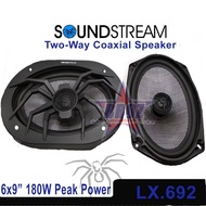 Soundstream LX.692 6x9  Two-Way Coaxial Speaker Car Speaker 180W Peak Power 90W RMS