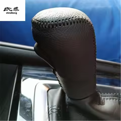 1PC AT Genuine Leather Gear Lever Cover For 2013-2020 Mazda 3 2014-2020 6 2015-2021 CX-5 2017-2021 C