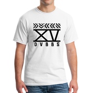 Kaus DVBBS XV 15 T-Shirt DJ EDM, Disk Jockey Music Clubbing Tee Shirt