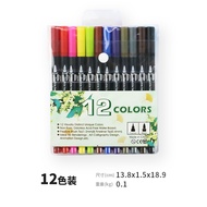 Dual Tip Watercolor Brush Pen Marker Set Fineliner Art Markers for Adult kid Coloring Books Sketching,Drawing, Lettering