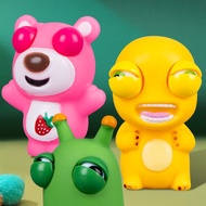 New style Fidget Toy for Adult 3D Funny Novelty Green Eye Popping Grass Worm Pinch Squeeze Toys